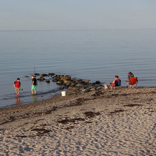 Spiegelglatte und ruhige Ostsee bei Hasselberg